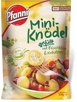 Mängden socker i Mini Knödel gefüllt mit Frischkäse und Kräutern