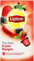 Mängden socker i Lipton Thé Noir Fruits Rouges 10 Capsules Compatibles Nespresso®