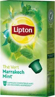 Mängden socker i Lipton Thé Vert Marrakech Mint 10 Capsules
