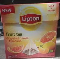 Mängden socker i Lipton Fruit Tea - Grapefruit Lemon & Mandarin