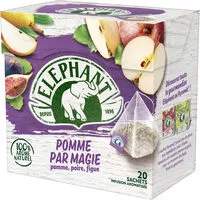 Mängden socker i Elephant Infusion Pomme Poire Figue 20 Sachets