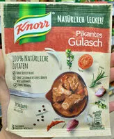 Mängden socker i Knorr Fix Gulasch Pikant