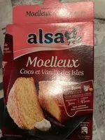 Mängden socker i Alsa moelleux coco et vanille des Isles