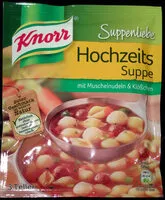 Mängden socker i Knorr Suppenliebe Hochzeits Suppe