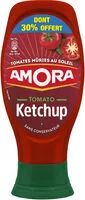 Mängden socker i Amora Ketchup Nature dont 30% Offert