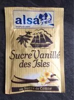 Mängden socker i Sucre vanillé des isles Alsa Sachets