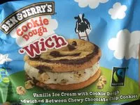 Mängden socker i Jerry's Wich Cookie Dough Ice Cream Sandwich