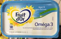 Mängden socker i Fruit d’Or Oméga 3 Léger & Sans Lactose