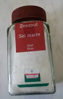Mängden socker i zeezout grof, gros sel marin