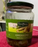 Mängden socker i Gherkins ( cornichons)