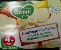 Mängden socker i Compote Pomme-banane