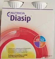 Mängden socker i Nutricia Diasip
