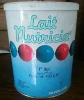 Mängden socker i Lait Nutricia 1er âge
