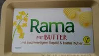 Mängden socker i Rama mit Butter