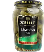 Mängden socker i MAILLE Cornichons Fins Bocal Offre Saisonnière 300g