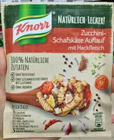 Mängden socker i Zucchini Schafkäse Auflauf mit Hackfleish