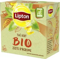 Mängden socker i Lipton Thé Vert Bio Zeste d'Agrume 20 Sachets