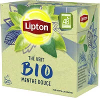 Mängden socker i Lipton Thé Vert Bio Menthe Douce 20 Sachets Pyramid®