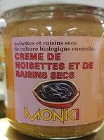 Mängden socker i crème de noisettes et de raisins secs