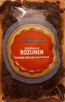 Mängden socker i Raisins secs de Californie