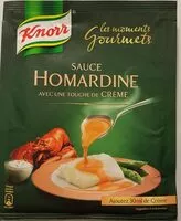 Mängden socker i Sauce Homardine avec une touche de crème