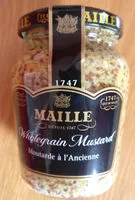 Mängden socker i Wholegrain Mustard