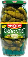 Mängden socker i Amora Croq'Vert Cornichons Fins aux 5 Epices et Aromates - Offre Saisonniere