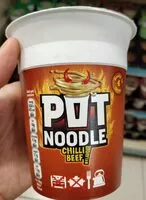 Mängden socker i Pot Noodle Chili Beef flavour