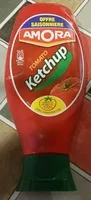 Mängden socker i AMORA Ketchup Nature Flacon Souple Offre Saisonnière Flacon Souple