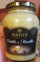 Mängden socker i Maille Moutarde au vin blanc de Chablis et aux morilles 215g