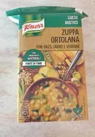 Mängden socker i Zuppa ortolana gusto rustico