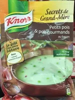 Mängden socker i Secrets de Grand-Mère Petits pois & pois gourmands au bacon