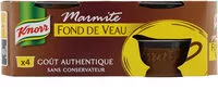 Mängden socker i Knorr Marmite Fond de Veau 4 Capsules 112g