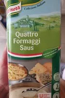 Mängden socker i Quattro formaggi saus