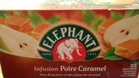 Mängden socker i infusion poire caramel éléphant
