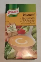 Mängden socker i Velouté de légumes du potager à la crême fraîche