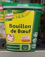 Mängden socker i Bouillon de Boeuf déshydraté