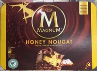 Mängden socker i Magnum Glace Batonnet Miel Nougat x4 440ml