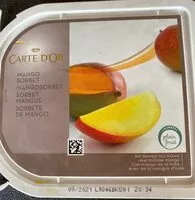 Mängden socker i Sorbet mangue