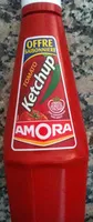 Mängden socker i AMORA Ketchup Nature Flacon Top Up - Offre Saisonnière - 575g