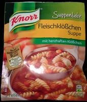 Mängden socker i Knorr Suppenliebe, Fleischklößchen