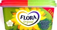 Mängden socker i Flora Original