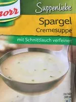 Mängden socker i Spargel Cremesuppe mit Schnittlauch verfeinert