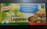 Mängden socker i Bouillon de légumes -25% de sel