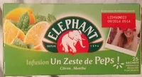 Mängden socker i Infusion un zeste de pep´s citron-menthe
