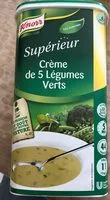 Mängden socker i Knorr Supérieur Crème de 5 Légumes Verts 535g 44 portions