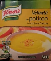 Mängden socker i Velouté de potiron à la crème fraîche