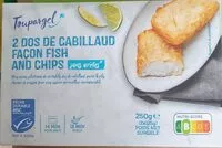 Mängden socker i Dos de cabillaud façon fish and fish