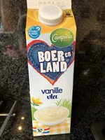 Mängden socker i Boer en land Vanillevla
