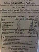 Mängden socker i Mango Passionsfrucht Drink, Optimel